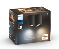 Philips Hue White ambiance Kinkiet Pillar podwójny (czarny) - 727985 - zdjęcie 4